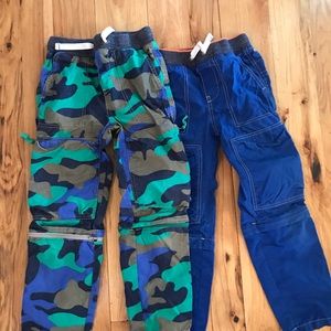 Lot of boys boden zip off hiking pants